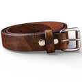 Men’s Brown Leather Work Belt 1.5” – Heavy Duty Handmade USA