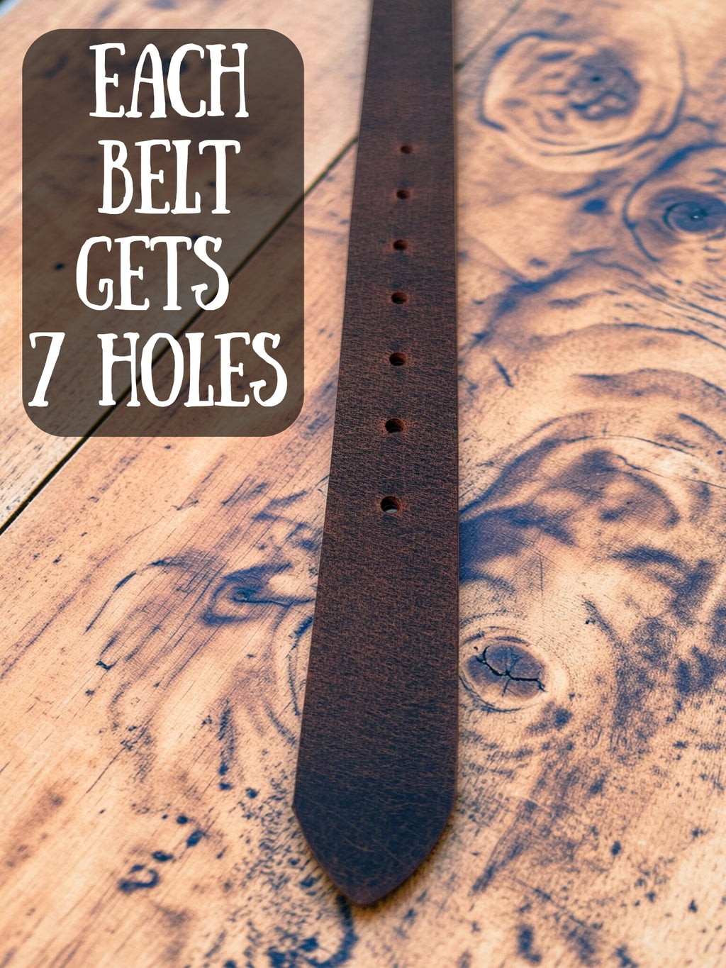 Black & Brown Combo Buffalo Leather Belt