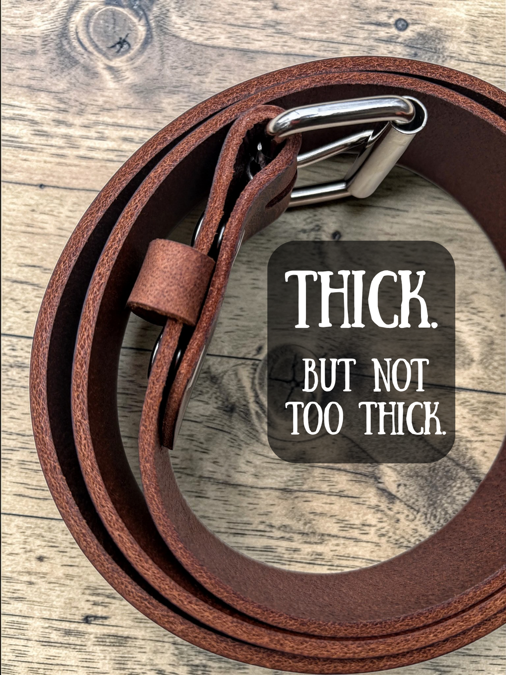 Black & Brown Combo Buffalo Leather Belt