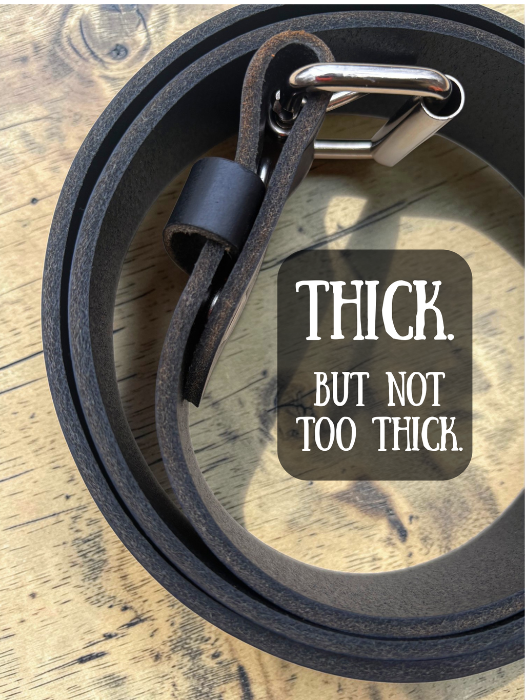 Black & Brown Combo Buffalo Leather Belt