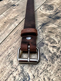Brown Buffalo Leather Belt